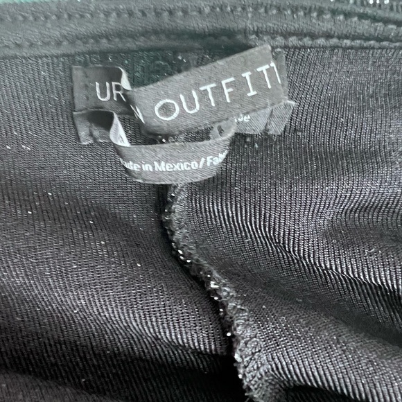 Urban Outfitters Shimmery Black Wrap Blouse Size Small - Picture 6 of 8